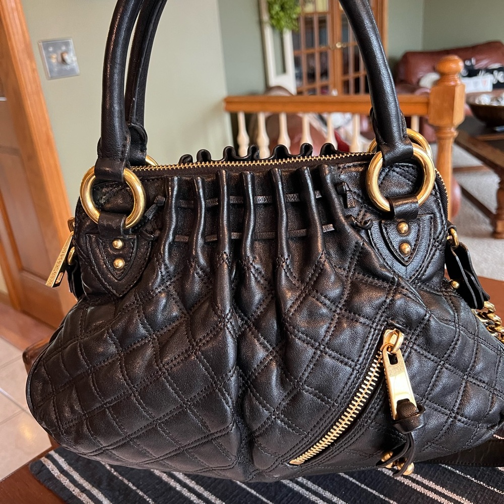 Marc Jacobs Black Quilted Satchel - Picture 2 of 10